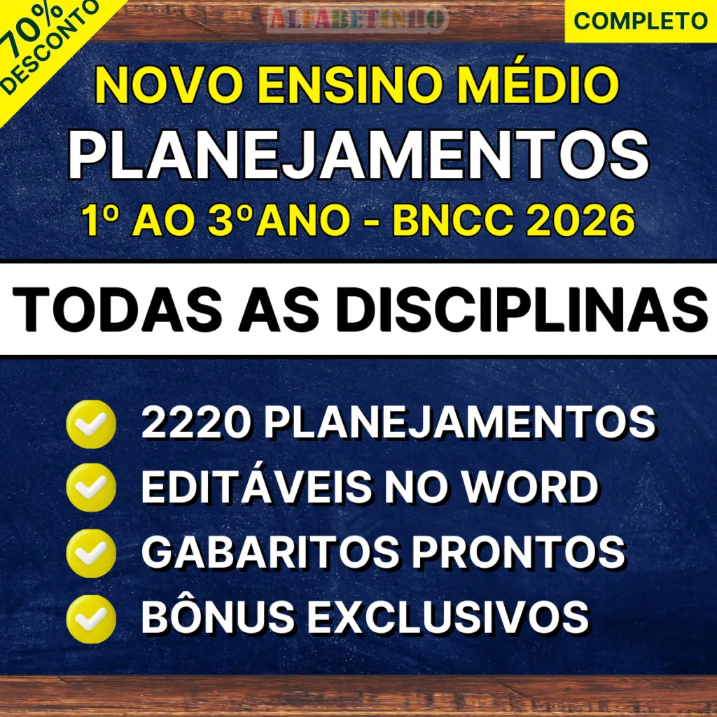 Combo Completo Novo Ensino Médio BNCC Atualizada - Todas Disciplinas