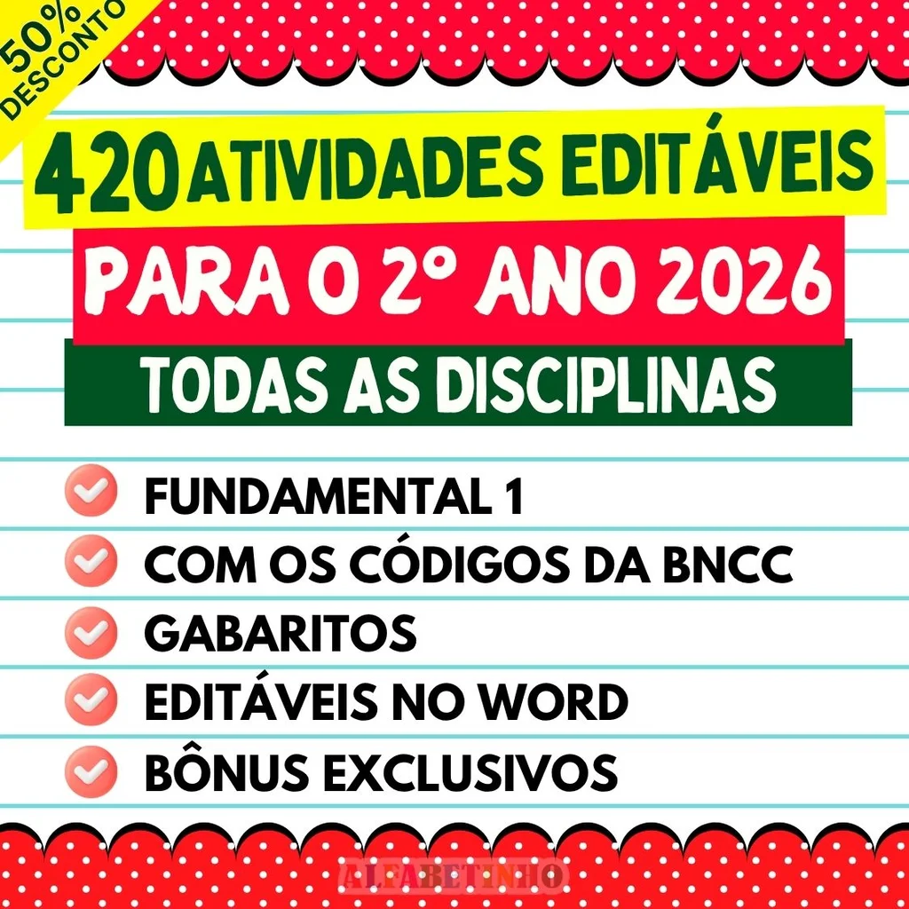 Atividades - 2º Ano - Todas as Disciplinas